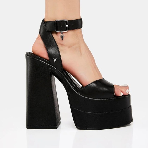 Windsor Smith Black Platform Sandals - Picture 14 of 14